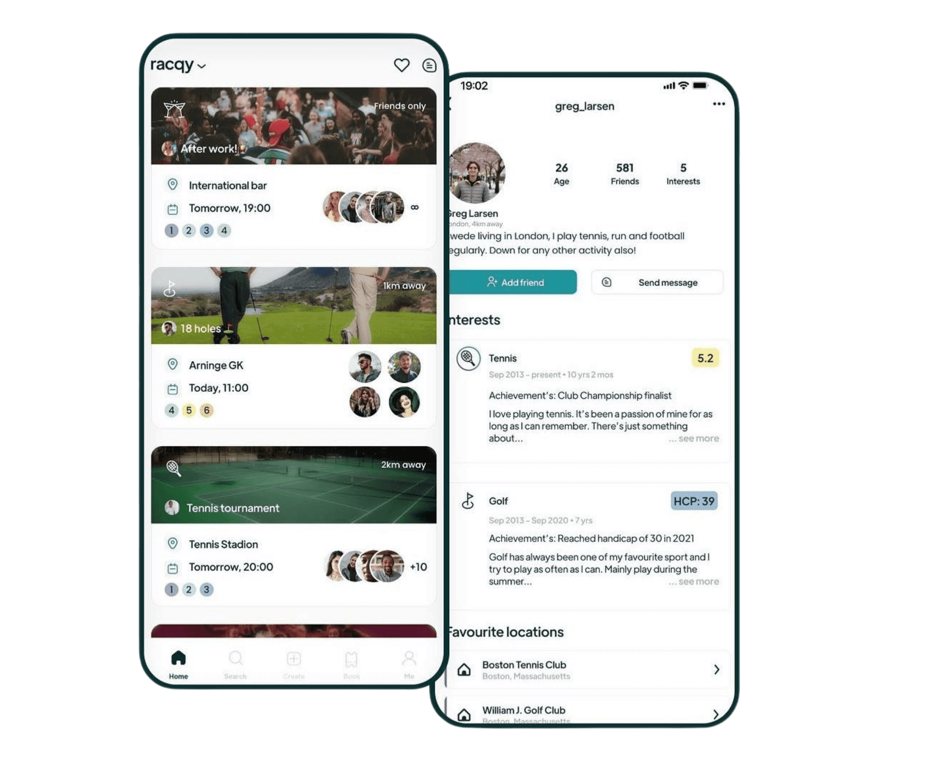Racqy social platform